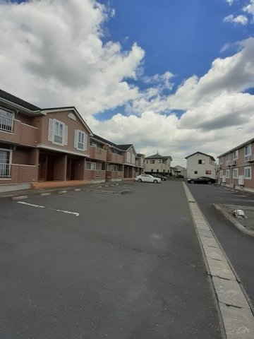 駐車場　駐車場に車を止められます