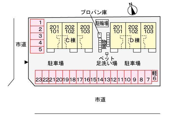 エントランス　敷地配置図