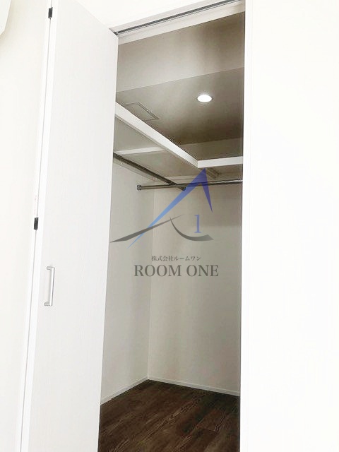 収納　ウォークインクローゼットです。