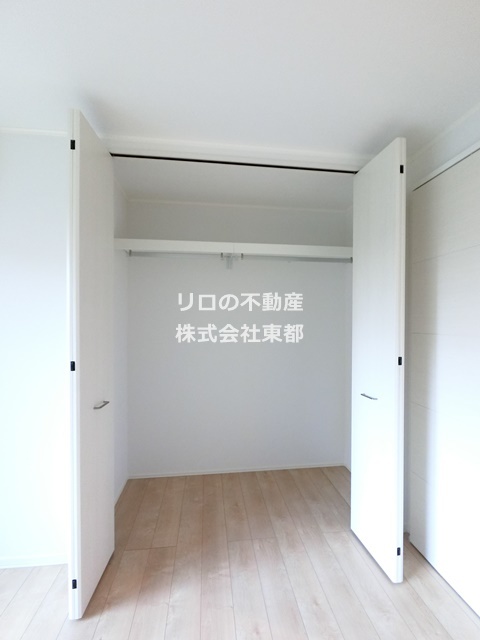 収納　大型のクローゼットで収納も簡単です！