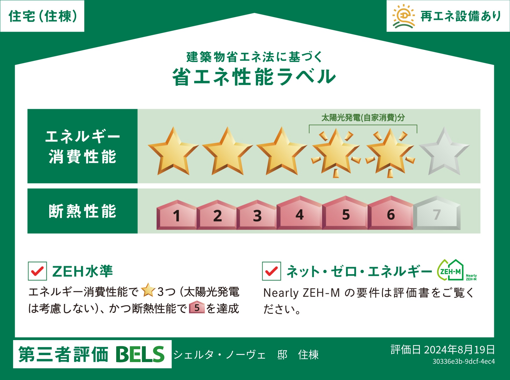 省エネ性能ラベル　住棟