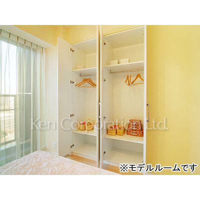 収納　同タイプ22階のお部屋を撮影。仕様が異なることがあります。