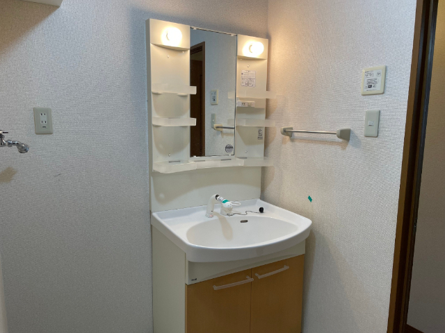 洗面設備　３０３号室の写真