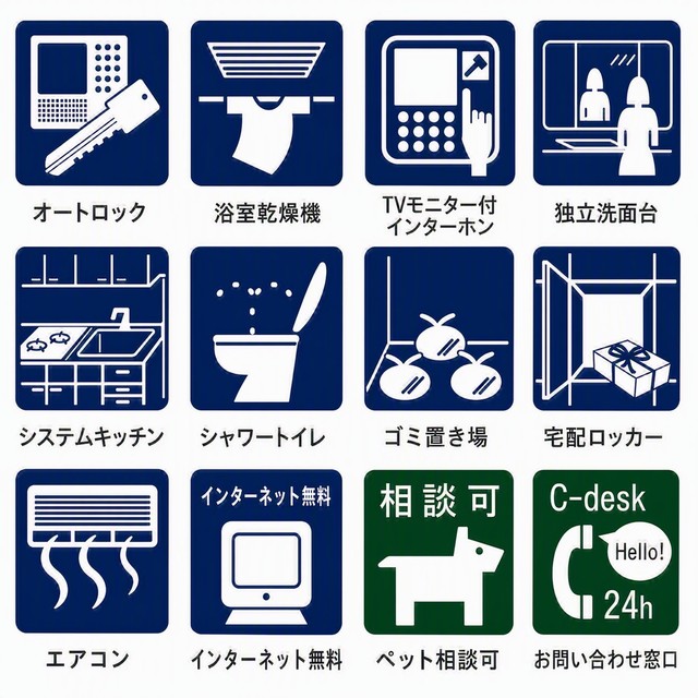 その他　中野_物件設備ピクトグラム