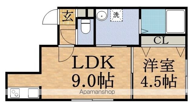 地下鉄南北線 中島公園駅 徒歩5分 5階建 築10年の間取り写真