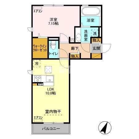 京成千原線 千葉寺駅 徒歩5分 3階建 築9年の間取り写真