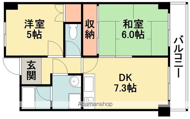 阪急千里線 北千里駅 バス乗車時間：10分 最寄りバス停で下車 徒歩5分 3階建 築40年の間取り写真
