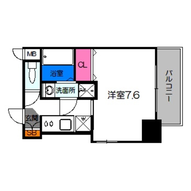 エスリード大阪城アクシスの間取り写真
