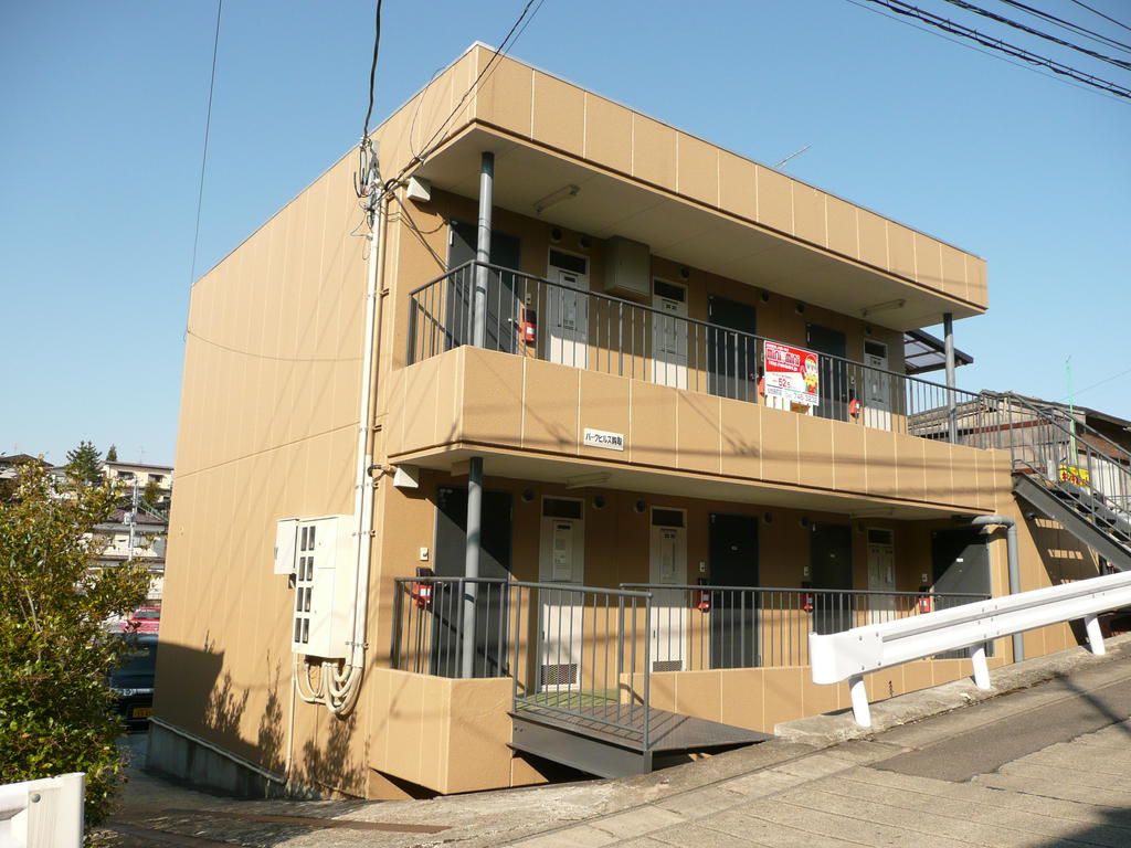 建物外観　礼金0円、ペット可マンション、家電付き