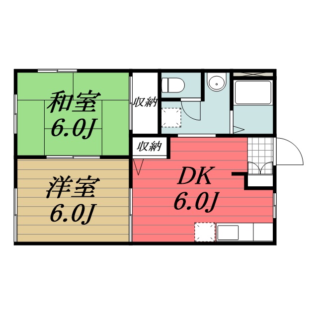 京成本線 京成酒々井駅 徒歩3分 2階建 築29年の間取り写真