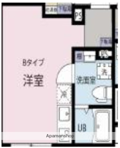 東急世田谷線 上町駅 徒歩14分 4階建 築4年の間取り写真