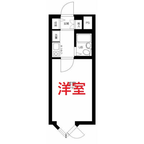 東急池上線 戸越銀座駅 徒歩9分 4階建 築31年の間取り写真