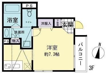 シュロス山下の間取り写真