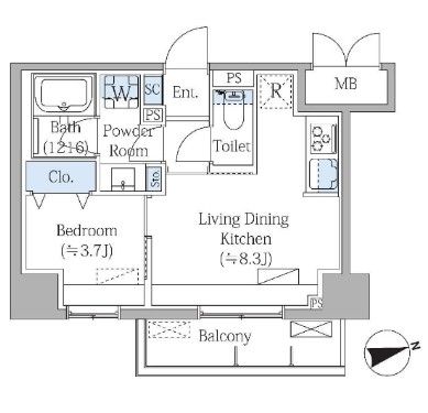 Grand Mark Residenceの間取り写真