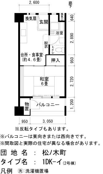UR松ノ木町の間取り写真