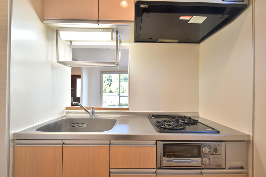 キッチン　二口コンロ付