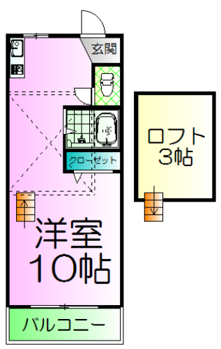 アプティーハイツIIの間取り