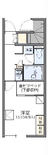 レオパレスバレーナ紅葉－１の間取り