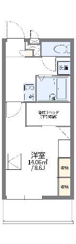 レオパレスシーバー５の間取り