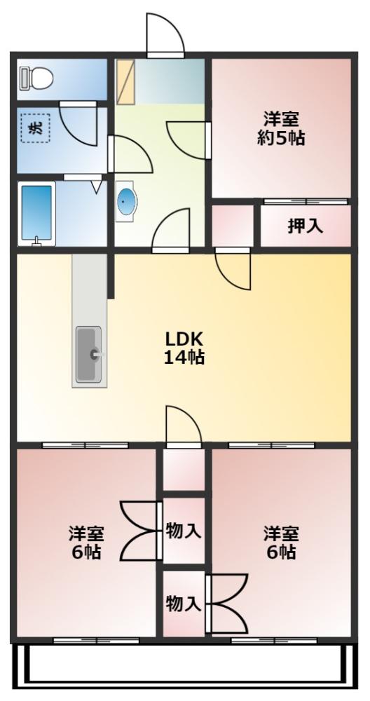 メゾンするがの間取り