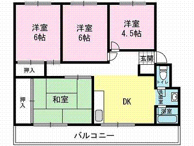 マンションリバーサイドの間取り