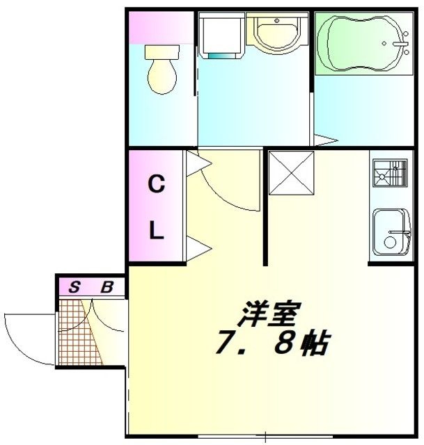 ふじみ野市丸山のアパートの間取り