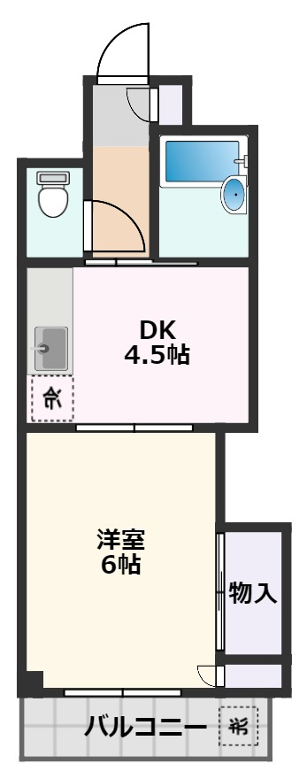 吹田市南正雀のマンションの間取り