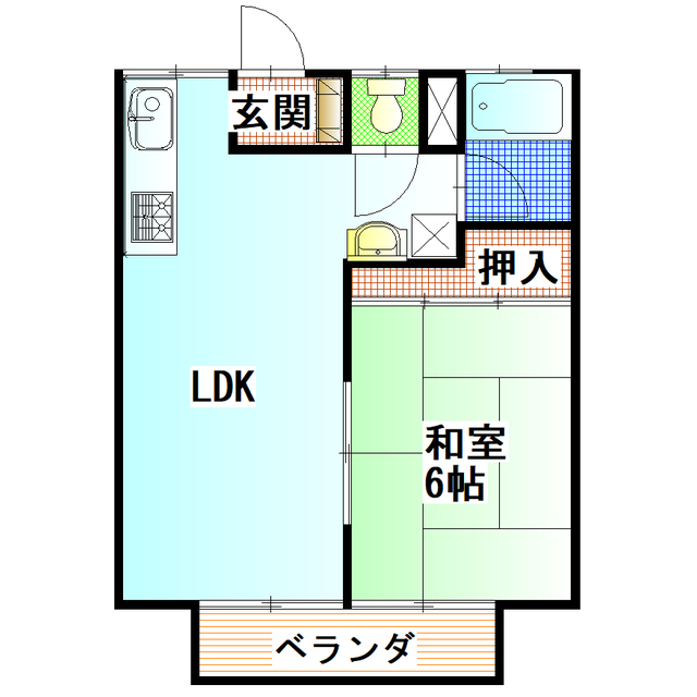 寺内ハイツの間取り