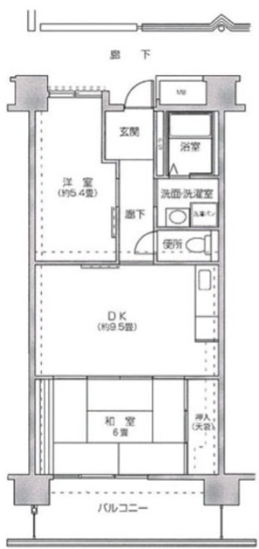 コーシャハイツ港の間取り