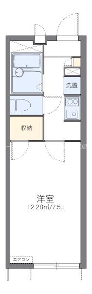 レオパレスファミールつばきの間取り