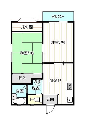 福知山市字新庄のアパートの間取り