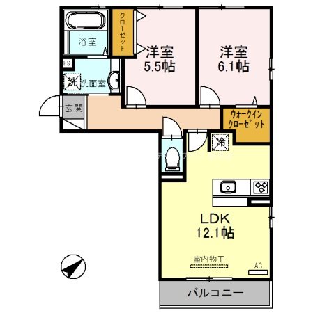 アルタ青地ビューの間取り