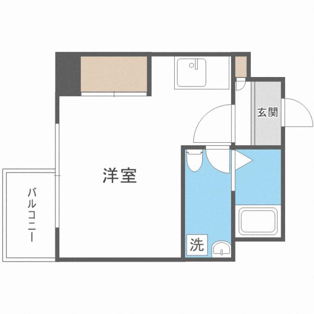 プライマル札幌北18条の間取り