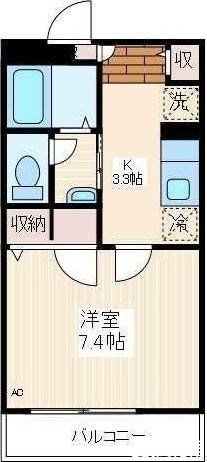 立川市柏町のマンションの間取り