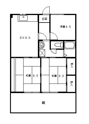 紀の川市貴志川町神戸のアパートの間取り