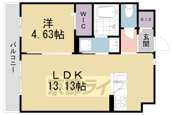 ベルフォレ大山の間取り