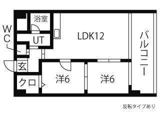 札幌市中央区南八条西のマンションの間取り