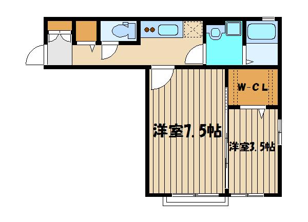 練馬区豊玉北のアパートの間取り