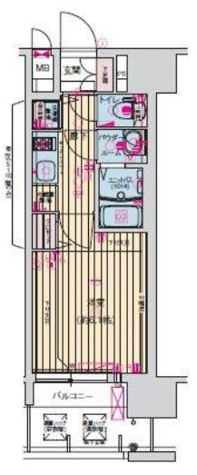 プレサンス京町堀ノースの間取り