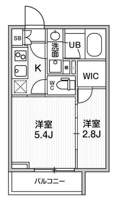 江東区白河のマンションの間取り