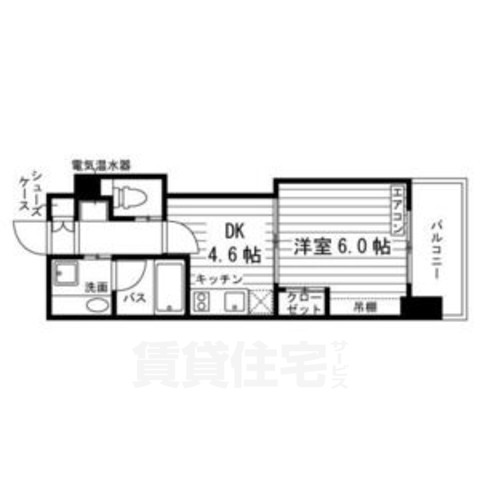 京都市中京区樽屋町のマンションの間取り