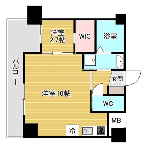 アドバンス江坂ラシュレの間取り