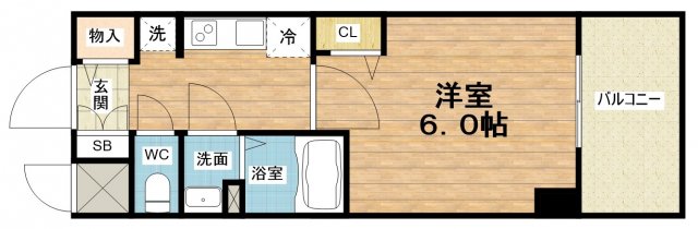 プレサンス松屋町ヴィゴラスの間取り