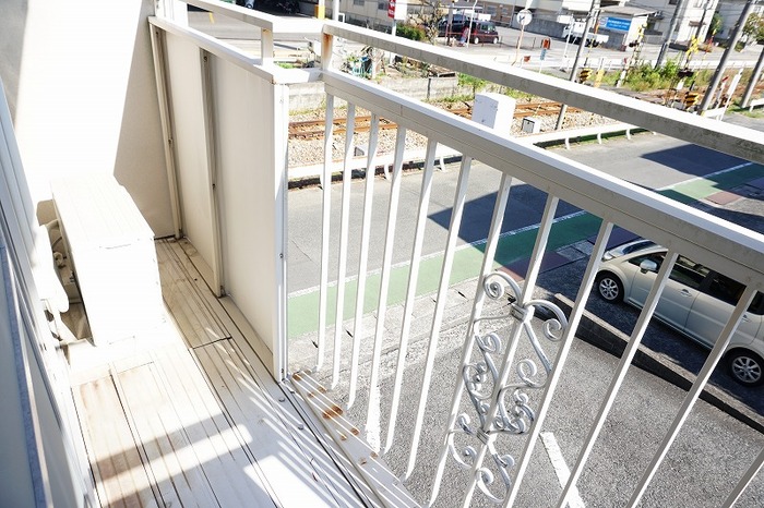 バルコニー　広々としたバルコニーです
