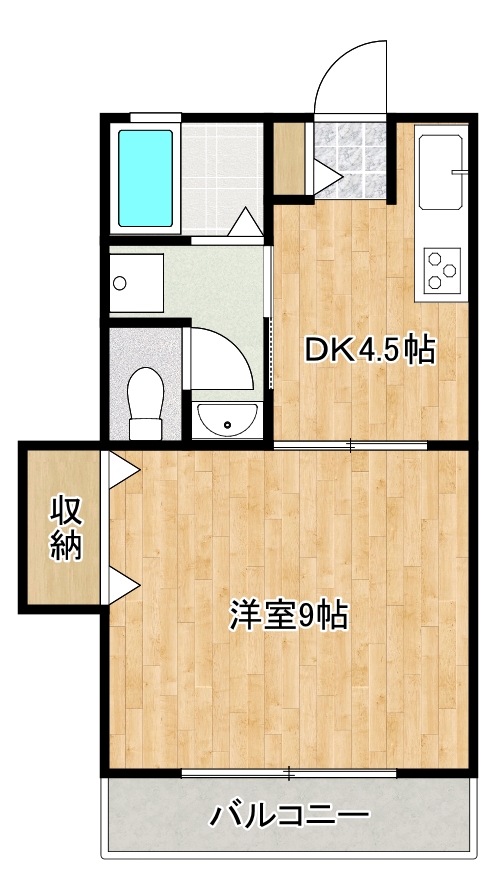 南国市大そねのマンションの間取り