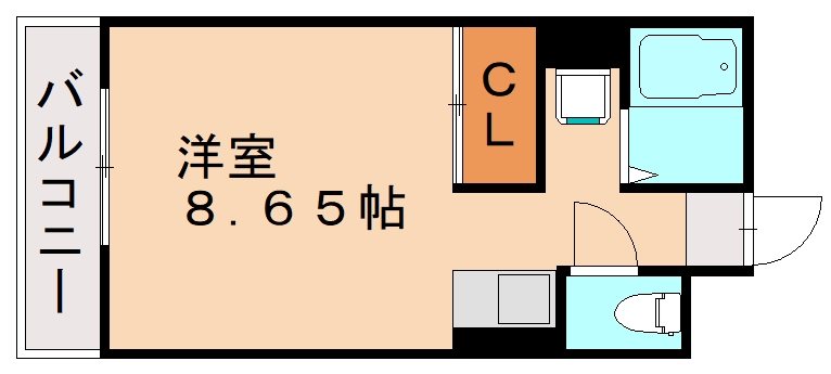 北九州市小倉北区昭和町のマンションの間取り