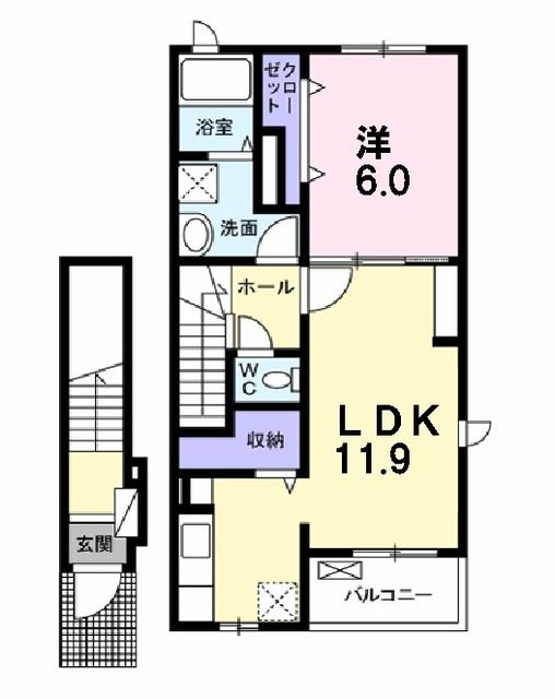 【ラポームメゾンIの間取り】