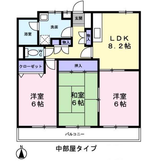 リベア前原の間取り