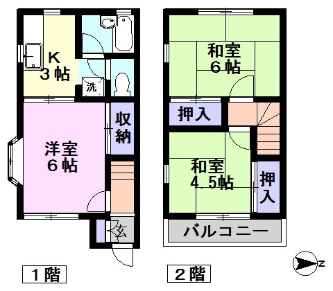 花水木２番館の間取り