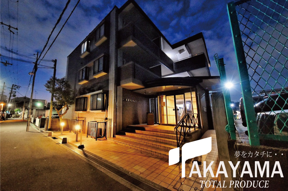 建物外観　夜でも明るく安心★環境に定評のある北桜塚★